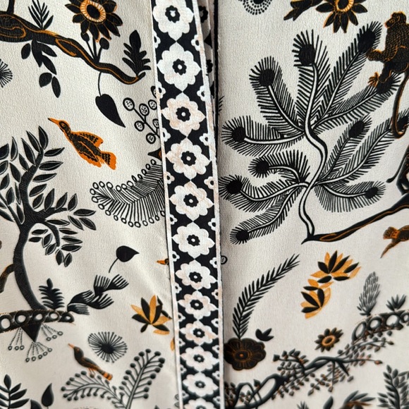 Saloni Tyra jungle print silk shirt dress US size 0 - Picture 9 of 11